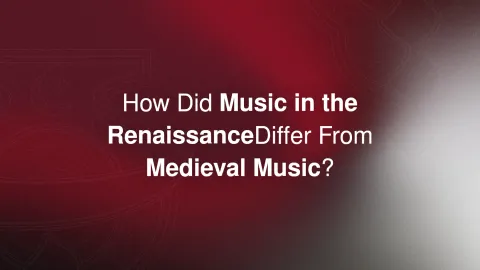 How Did Music in the Renaissance Differ From Medieval Music?. Key differences between Medieval and Renaissance music, from the rise of polyphony and new instruments to secular compositions and music printing.. Imagine there is a monk singing in a room without any instruments, and in another room there are four or five people singing a song together. The difference is clear between them. The monk will sing just one line of melody drifting toward the ceiling, and others are layering the song into something that sounds almost like a conversation.