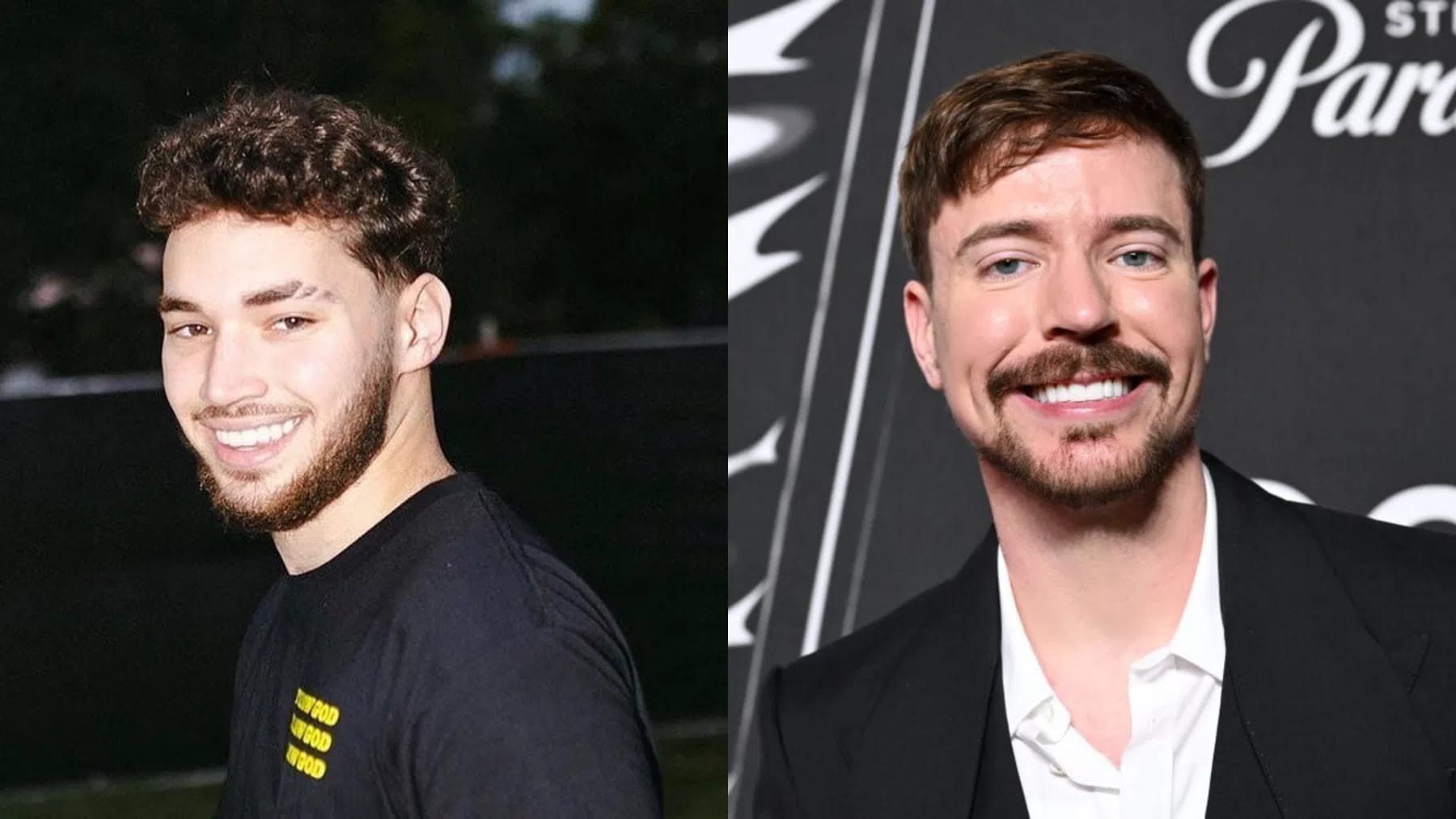 Adin Ross and MrBeast (Jimmy Donaldson) are two of the world's most influential yet structurally distinct internet personalities. Adin Ross is a prominent American live streamer who built his massive following on Twitch before signing a historic, multi-million dollar exclusivity deal to become the face and ambassador of the streaming platform Kick. His content centers heavily on unscripted broadcasts, gaming, pop-culture humor, high-profile celebrity interviews, and a raw, often controversial interactive relationship with his chat audience. In contrast, MrBeast is the most-subscribed individual creator on YouTube, globally recognized for pioneering a genre of expensive, highly produced, fast-paced videos featuring elaborate stunts, massive survival competitions, and life-changing cash giveaways. While Ross thrives in the realm of live, unpredictable entertainment, MrBeast operates more like a major production studio, combining entertainment with global philanthropy through massive operations like his TeamWater clean drinking water initiative. Although the two operate in different corners of the creator economy, their paths famously intersected during record-breaking collaborative live charity streams that raised over $12 million, though their professional relationship later cooled over public disputes regarding fund transparency and creative differences.