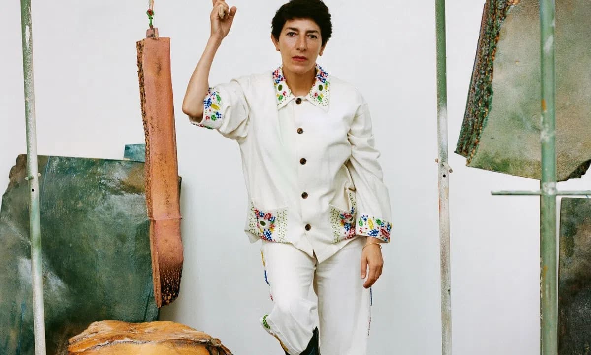 Baghramian’s work created for Art Basel is part of a series in which she explores “bodies that are fragmented, supported, interrupted or dependent on external structures.” Photo by Christian Werner
