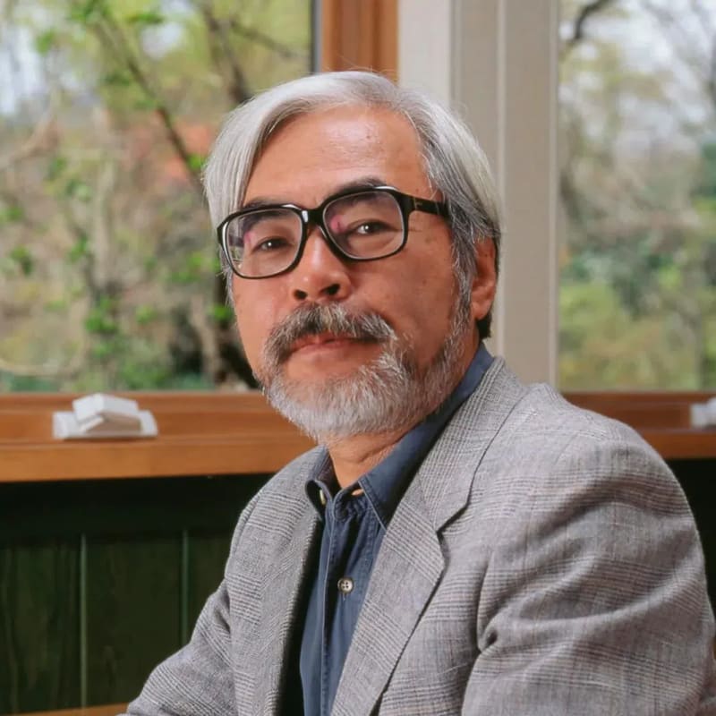 Hayao Miyazaki is a legendary Japanese animator, filmmaker, and manga artist who co-founded the world-renowned animation house Studio Ghibli. Widely regarded as one of the most influential filmmakers in cinema history, he is celebrated for his hand-drawn animation style, deeply empathetic characters, and lush world-building. Over a career spanning more than six decades, he has directed iconic cinematic masterpieces that tackle complex environmental, pacifist, and coming-of-age themes.