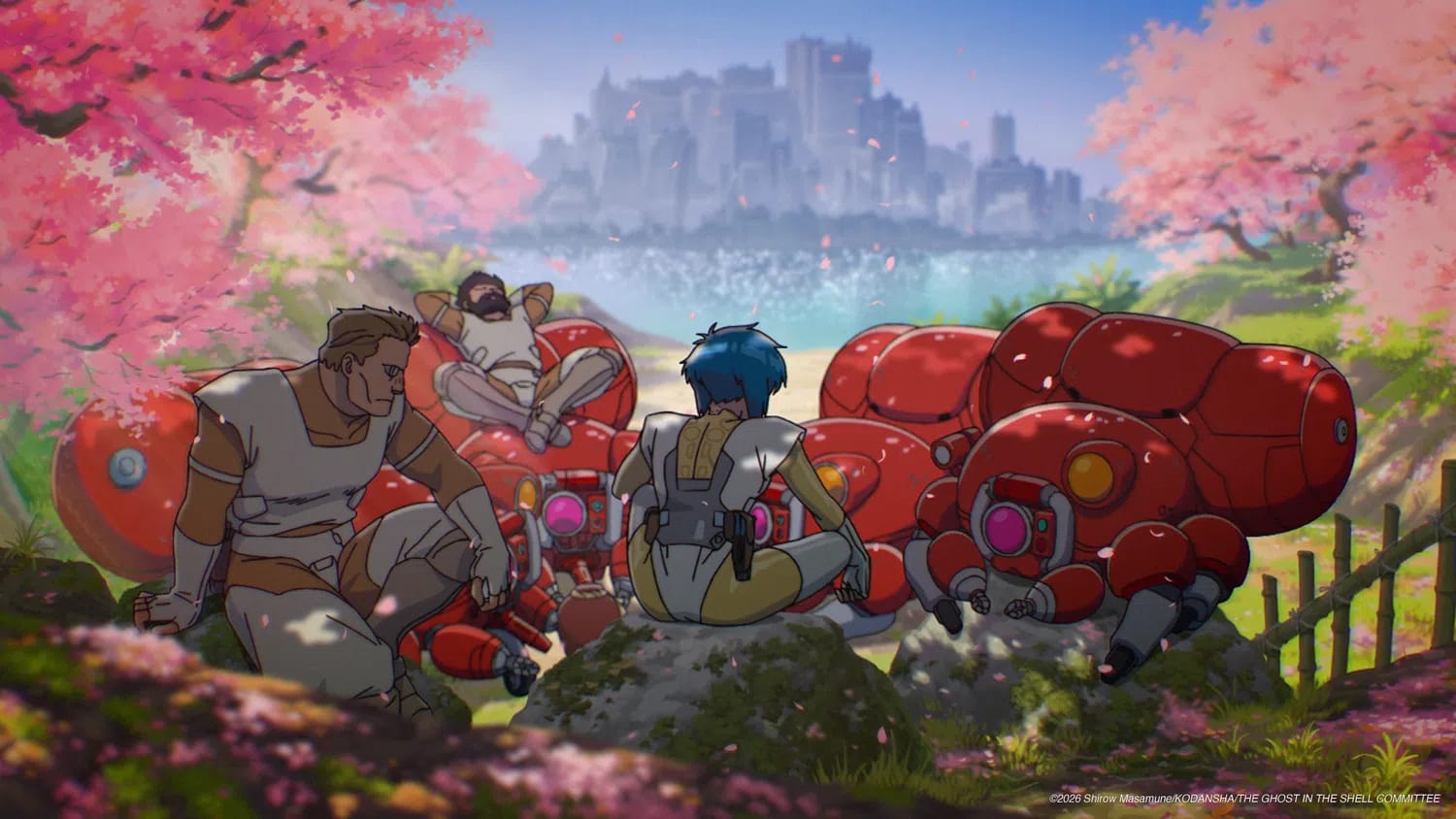 The Ghost in the Shell (2026) is a brand-new cyberpunk anime television series produced by the animation studio Science SARU. The series officially premiered on July 7, 2026.Unlike previous iterations that heavily drew inspiration from Mamoru Oshii's iconic 1995 film, this 2026 adaptation is a faithful reboot that brings Masamune Shirow's original 1989–1991 manga directly to life, embracing its specific mix of fast-paced action, philosophy, and goofy humor.Key Details & Creative TeamProduction Studio: Animated by Science SARU, known for Dandadan and Devilman Crybaby.Director: Directed by Mokochan (Toma Kimura), making his formal directorial debut. He highlighted that the team utilized zero generative AI, opting for a traditional hand-drawn feel to emphasize humanity.Writer: Series composition and scripts are written by renowned science fiction author EnJoe Toh (Godzilla Singular Point).Character Design: Handled by Shuhei Handa (Scott Pilgrim Takes Off).Music: Ending theme "Blue" is performed by MILLENNIUM PARADE featuring Saya Gray and Daniel Caesar.Voice Cast: Major Motoko Kusanagi is voiced by Maaya Sakamoto (recasting the late Atsuko Tanaka), alongside Kenjiro Tsuda and Yuji Ueda.