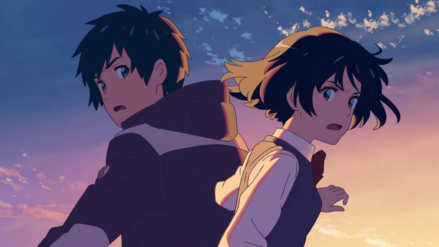 Your Name. (Kimi no Na wa) is a masterpiece of modern animation that blends romance, fantasy, and destiny.

Directed by Makoto Shinkai and released in 2016, the film follows Mitsuha, a high school girl in a rural mountain village, and Taki, a high school boy living in Tokyo. The two teenagers are inexplicably bound together when they begin periodically swapping bodies, forcing them to navigate each other's lives and leave behind digital diaries to manage the chaos. Just as a deep emotional connection forms between them, the phenomenon abruptly stops, prompting Taki to search for Mitsuha in the Japanese countryside. This search reveals a stunning twist: their experiences are separated by a three-year time gap, and Mitsuha's hometown was tragically destroyed by a comet fragment years earlier. Utilizing ancient Shinto traditions and a magical meeting at twilight, Taki races against time to alter past events, evacuate the town, and preserve their fading memories of one another. Visually breathtaking, the movie is celebrated for its hyper-realistic depictions of Tokyo, vibrant skies, and an iconic, emotionally resonant soundtrack composed by the rock band RADWIMPS. It became a massive global box office phenomenon, cementing Shinkai's reputation as a legendary storyteller and serving as the first entry in his unofficial "disaster trilogy," which also includes Weathering with You and Suzume.